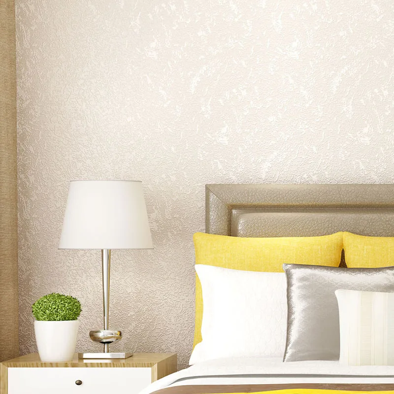 

2019 New Arrivals Modern Solid Color Wallpapers Roll Non-woven White Wallpaper 3d Embossed Wall Paper Living Room Decor QZ052