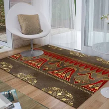 Еще коричневый красный золотой желтый этнический Египетский Перс 3d принт Нескользящая микрофибра Гостиная декоративный современный моющийся коврик
