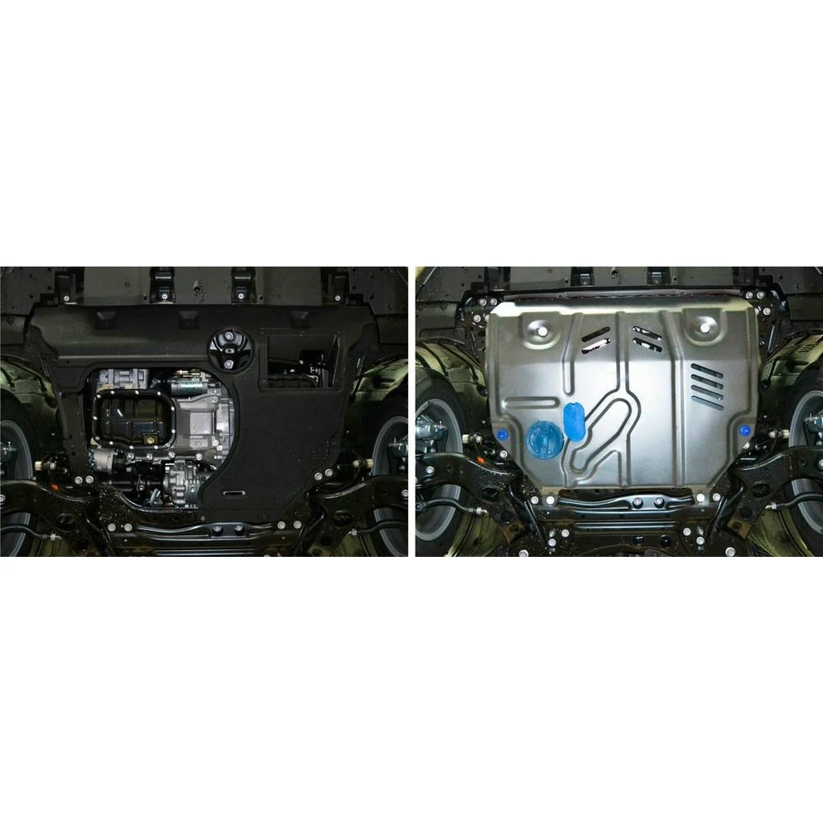 Защита картера и КПП Rival 333.3211.1 (для Lexus NX 200 V - 2.0 (150 л.с.) 2014-2017/Lexus NX 200 V - 2.0 (150 л.с.) 2017-н.в., алюминий 4 мм, алюминиевые защиты не поддаются коррозии, что гарантирует срок службы более 5 лет, крепеж в комплекте)