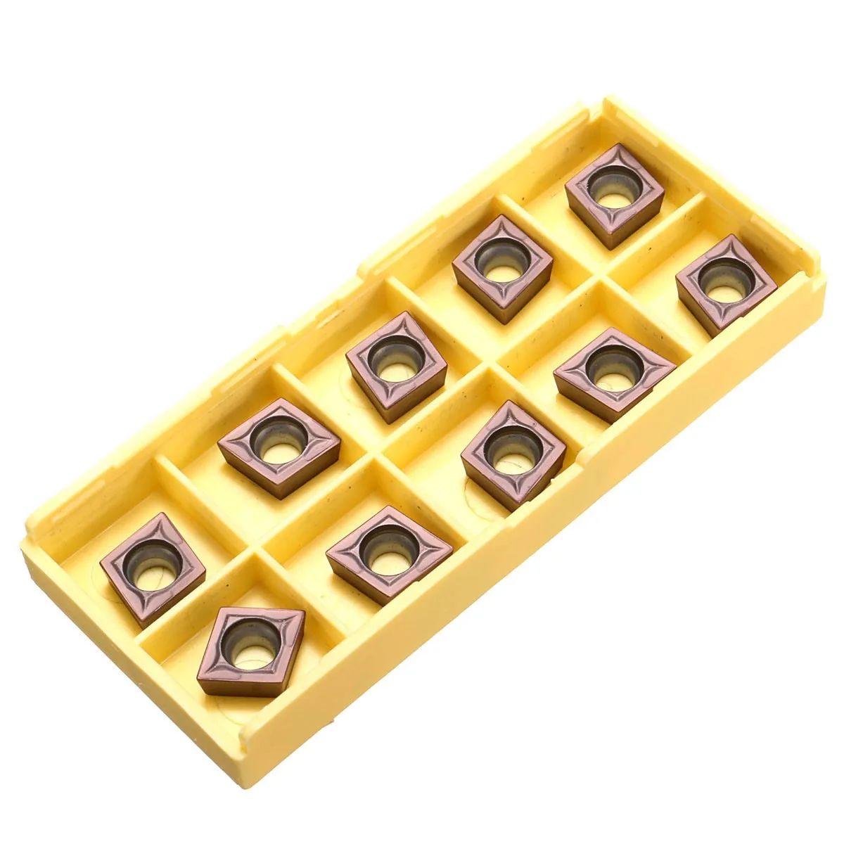 

New 10Pcs 14mm CCMT09T304 VP15TF Carbide Inserts Blade For Lathe Turning Tool Cutter CNC Machine