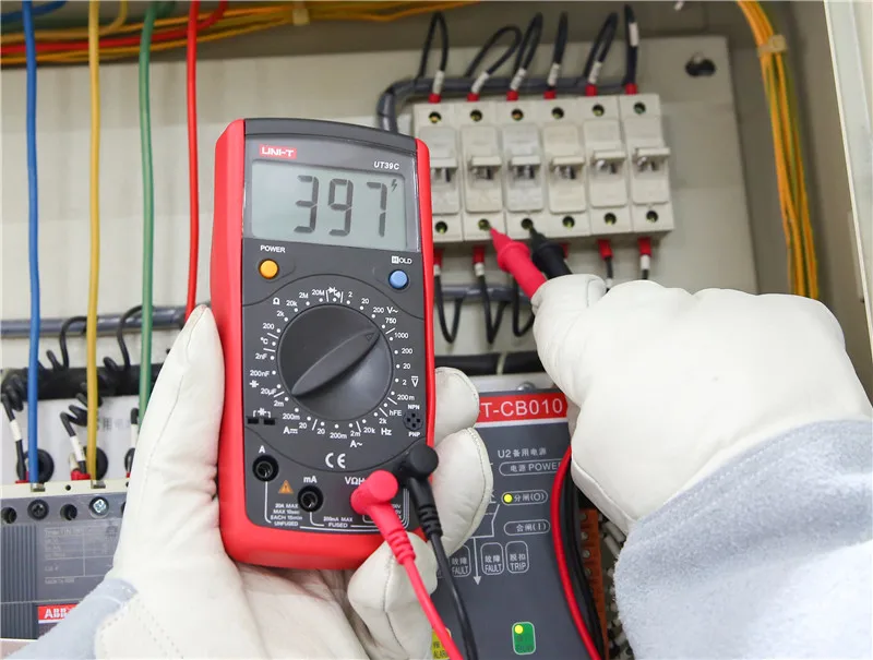 Goedkoop UNI T UT39A UT39B UT39C UT39E Manual range Digitale Multimeter; diode test Transistor Temperatuur Frequentie Capaciteit test