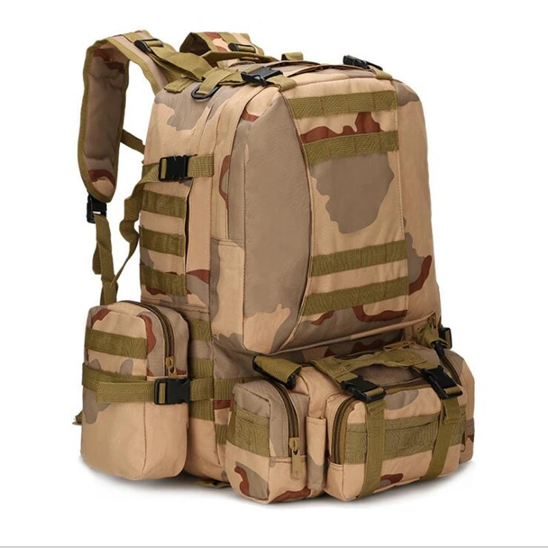 Открытый 50Л Военные Рюкзаки Тактический Рюкзак Assault Pack Боевой Рюкзак Походы Мешок