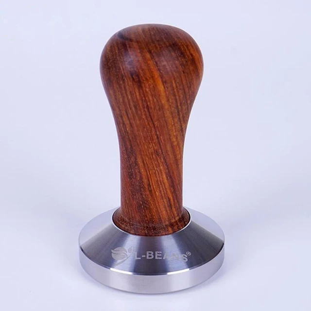 Special Price Rosewood curved hammer 58mm Rosewood curved face powder hammer stainless steel coffee powder