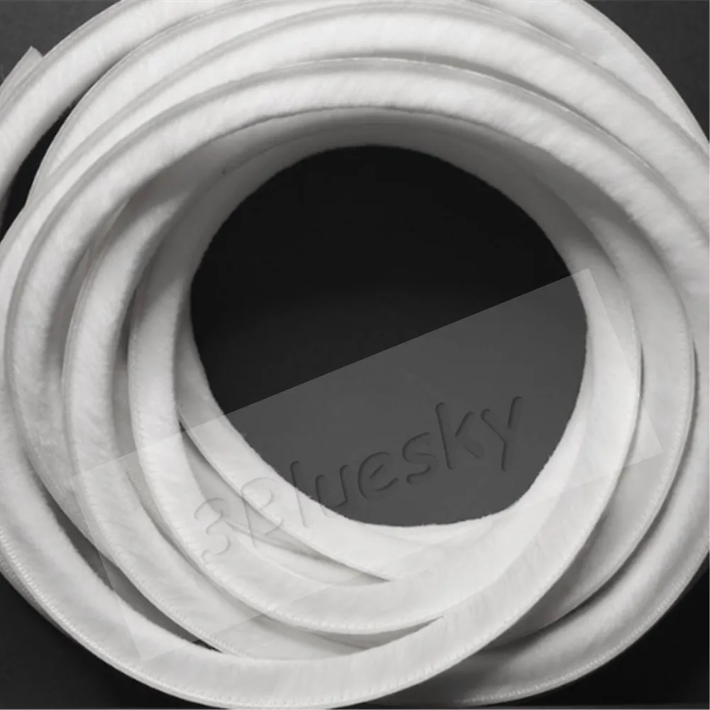 Auto-adesivo Feltro Draught Excluidor lã Pilha Weatherstrip Som à Prova de Vento Porta Janela Escova Seal Strip Gap Blocker 9×9 mm Branco