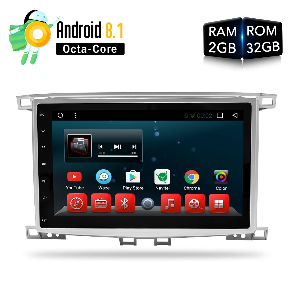 Android 8 1 Car DVD Stereo Multimedia For Lexus LX470 Toyota Land Cruiser100 LC100 Auto Radio
