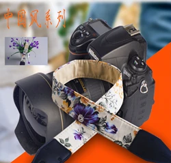 1 шт. камера плечевой ремень шейный ремень винтажный Китайский цветочный стиль прочные хлопковые универсальные ремешки для Canon для Nikon DSLR - Цвет: LF-01