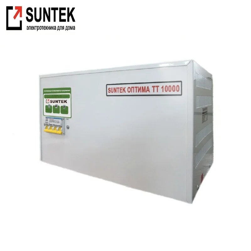 Voltage stabilizer thyristor SUNTEK Optima TT 10000 VA AC Stabilizer Power stab Stabilizer with thyristor amplifier voltage stabilizer thyristor suntek tt 10000 va ac stabilizer power stab stabilizer with thyristor amplifier constant voltage