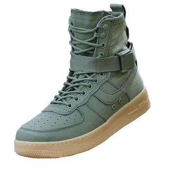 

2018 Fashion Casual Military Tactical Boots Army Green Shoes Men Autumn Breathable Motorcycle Boots Sapato Masculino Walk Shoe