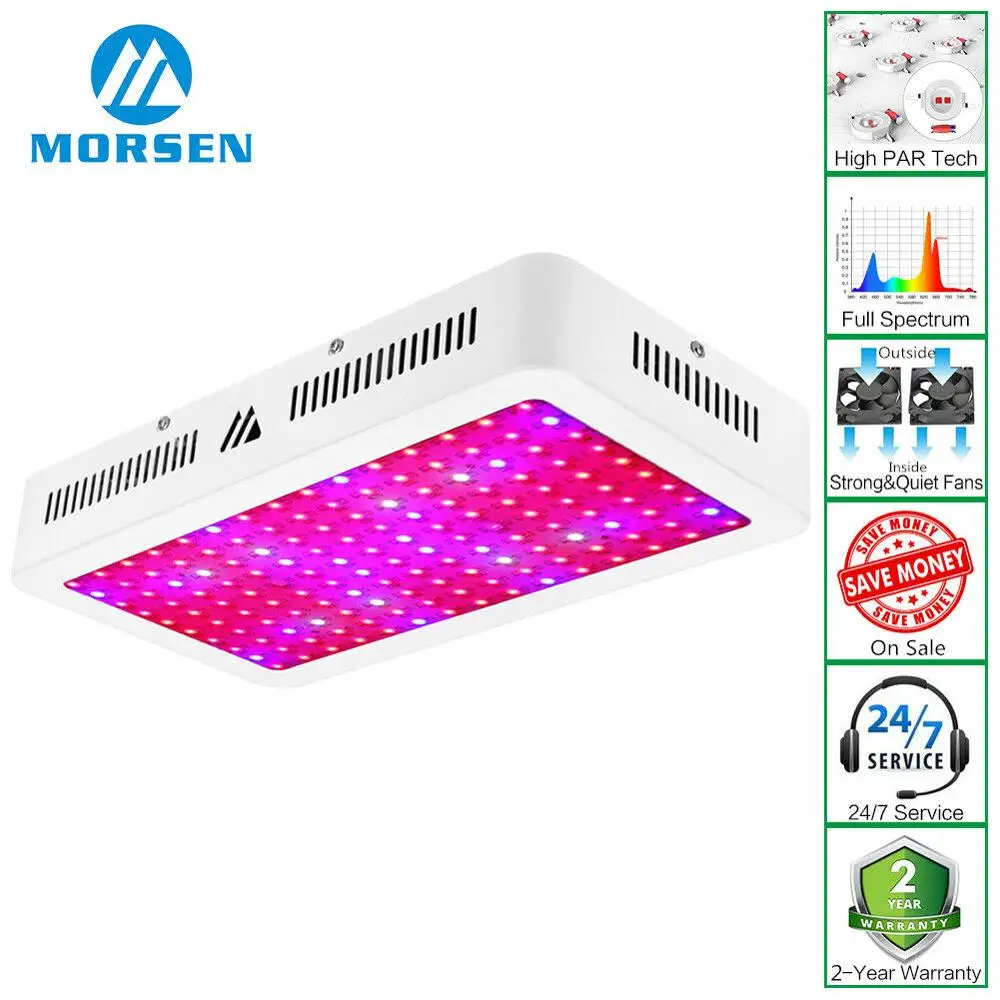 

Morsen M-1500W Full Spectrum Led Grow Light For Hydroponic Indoor Plant Veg Flower