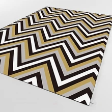 Else, черный, серый, горчичный, Смещенные линии, геометрический, 3d принт, нескользящая микрофибра, для гостиной, декоративный, современный, моющийся коврик