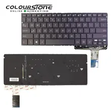 Для ASUS UX330 UX330UA черный с задней подсветкой без рамки Клавиатура для ноутбука США