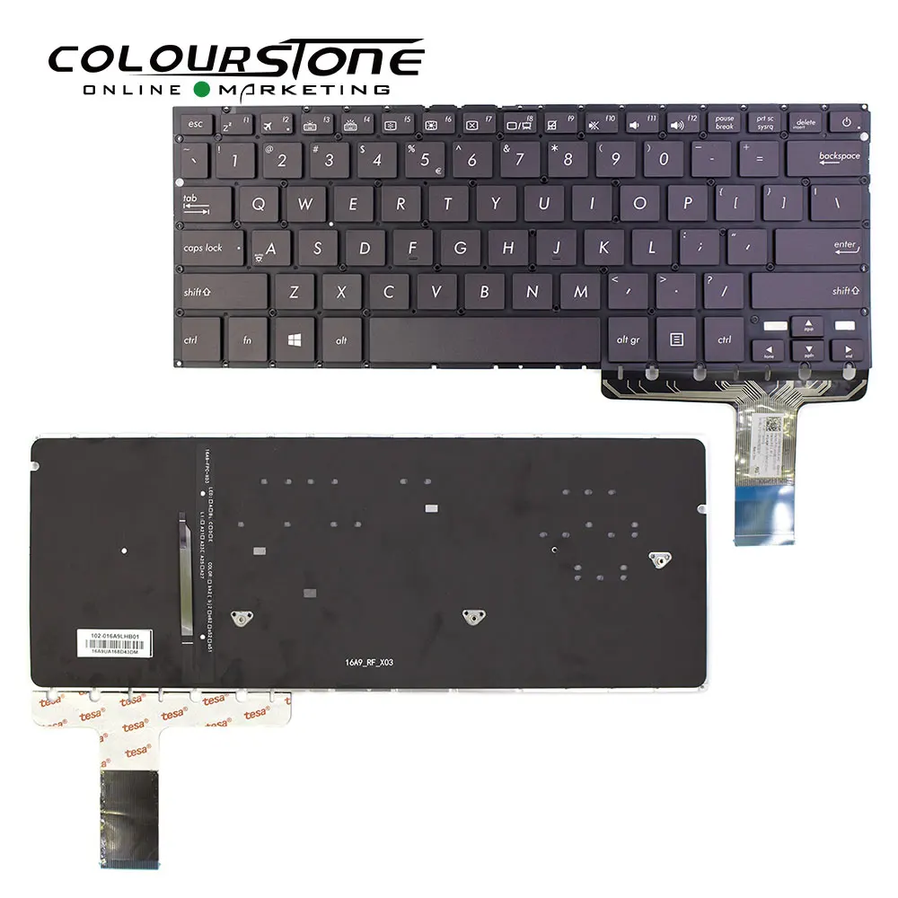 

New for ASUS UX330 UX330UA Black with backlit no frame us laptop keyboard