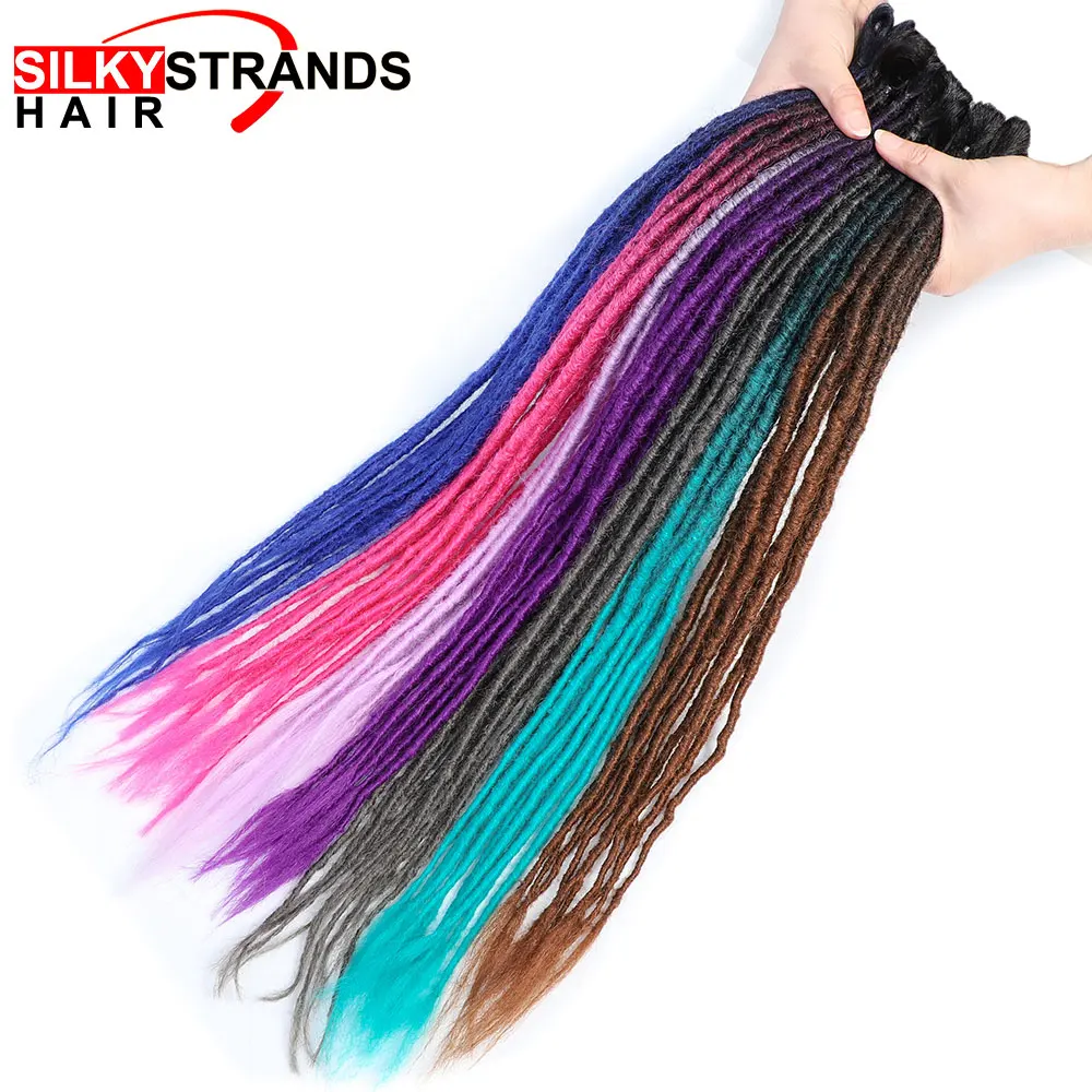 

Handmade Dreadlocks Hair Extensions Soft Reggae Hair From Nepal For Hippie Tribal Crochet Synthetic Braiding Hair