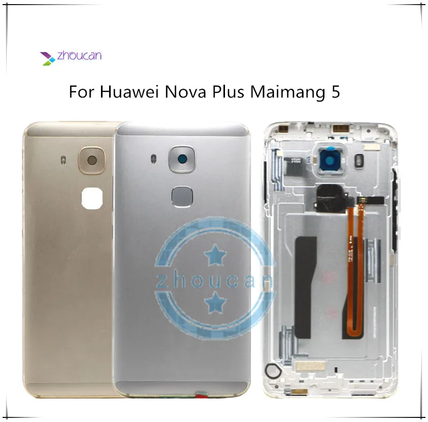 

Gold Silver Back Cover Housing Battery Door With Sim Tray /Without Sim Tray Assembly For Huawei Maimang 5 / Nova plus