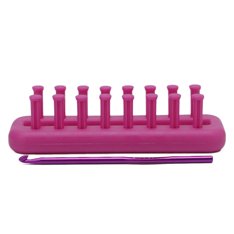 Rectangle Scarf Knitting Loom Kit Set Sewing Needle Scarves DIY Craft