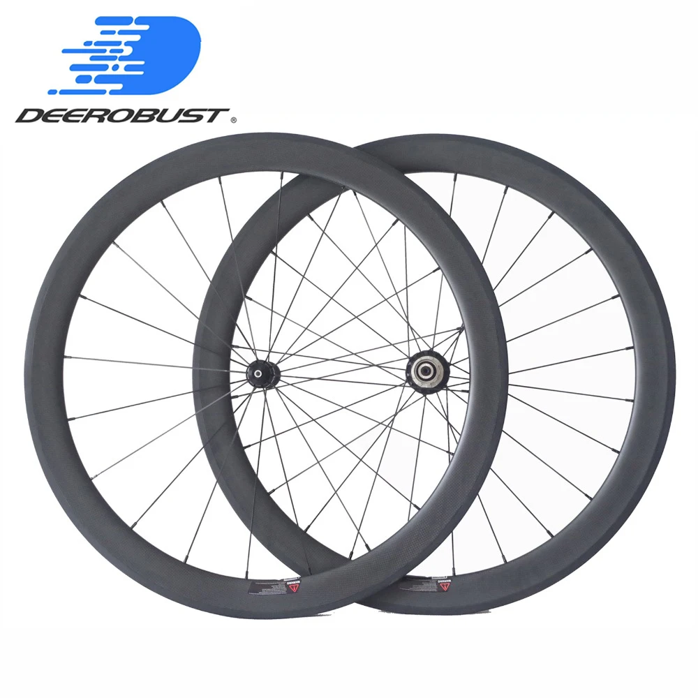 

Straight Pull 700c 50mm Carbon Clincher Road Bike Wheelset Bicycle Wheels Powerway R36/Novatec AS511SB FS522SB hubs 20 24 Holes
