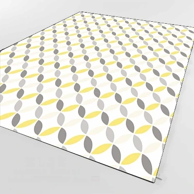 Серый желтый кремовый цветочный геометрический 3d принт нескользящий микрофибра Гостиная декоративный современный моющийся коврик