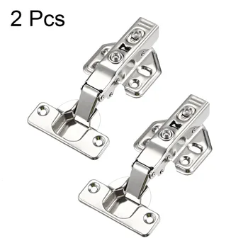 

Uxcell 2pcs High Quality Full Overlay Half Overlay Inset Face Frame Concealed Cabinet Door Hinges 60 Degrees Buffer Design