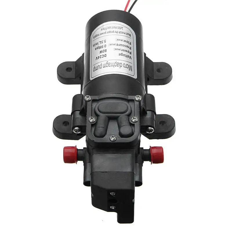 

130PSI DC 24V 6Lpm 80W Micro Diaphragm High Pressure Water Pump Automatic Switch Pumps