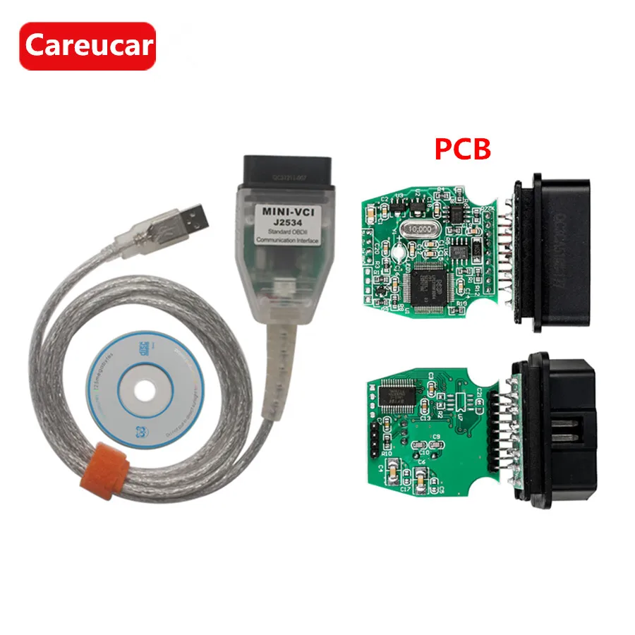 

MINI VCI for TOYOTA Single Cable Support For Toyota TIS OEM Diagnostic Software V14.10.028