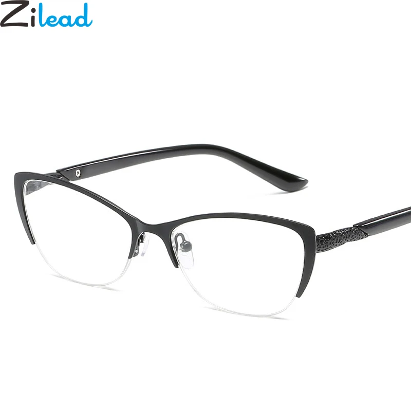 

Zilead Cat Eye Reading Glasses Metal Half Frame Presbyopic Glasses Elder Hyperopia Eyeglasses oculos gafas For Women&Men