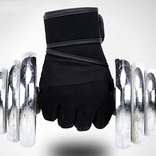 Спортивные перчатки гантели для тяжелой атлетики и фитнеса Нескользящие Воздухопроницаемый полупалец спортивные тренировочные перчатки для запястья