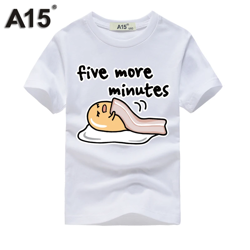 Прикольные футболки A15 3D 2018 модная Детская футболка для мальчиков белая хлопок