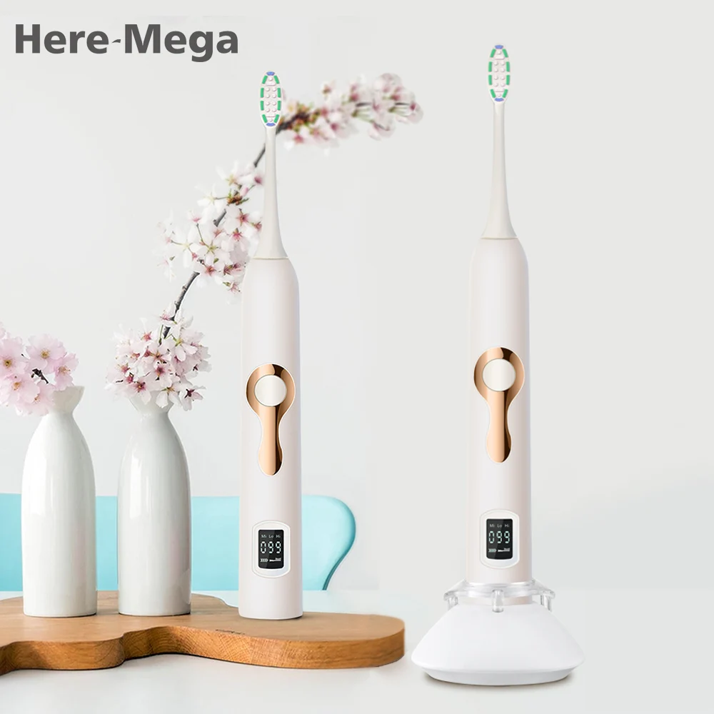 HERE MEGA Ultrasonic Sonic Electric Toothbrush 3 Models