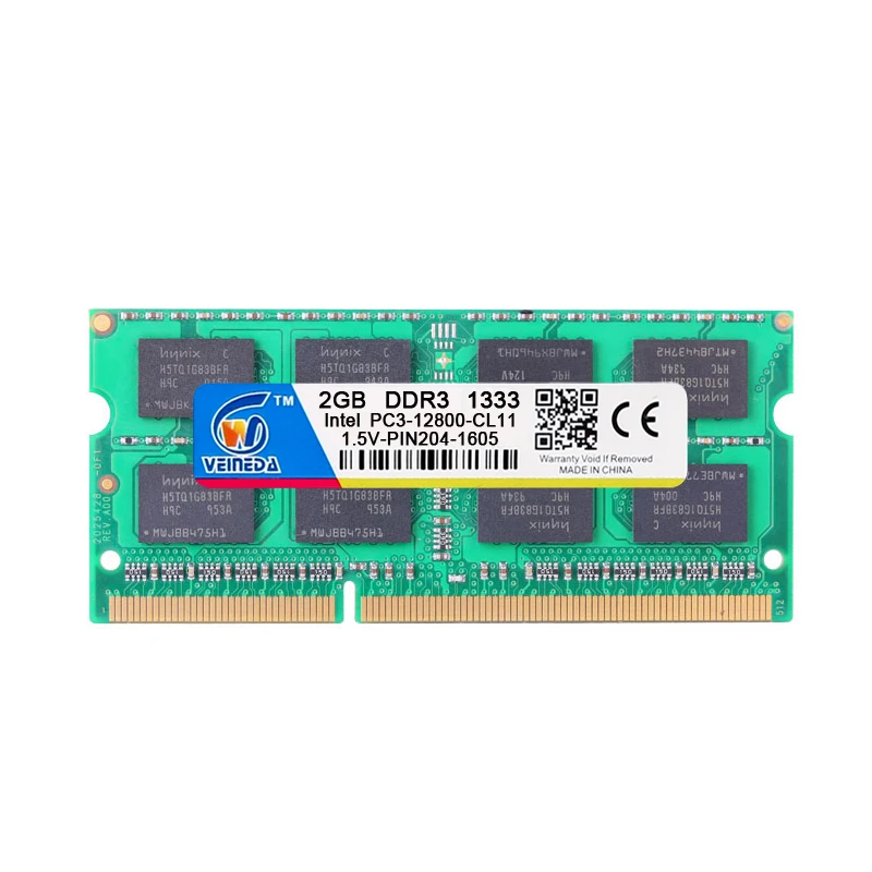 Оперативная память VEINEDA DDR3, 4 ГБ, 8 ГБ, 1333 PC3-12800, 1,5 в, для Intel, AMD, совместима с 2 Гб, ddr3, оперативная память, не ECC SODIMM