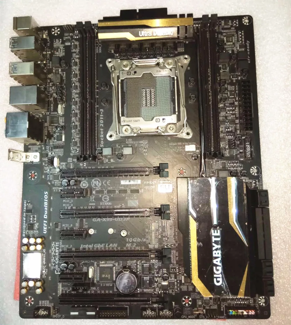 LGA2011-3 X99 для Gigabyte GA-X99-UD3P оригинальная настольная материнская плата X99-UD3P 2011 DDR4 USB3.1