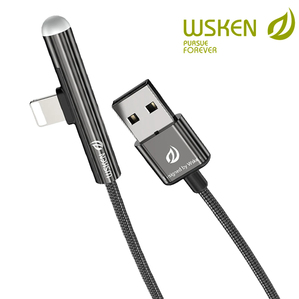 

WSKEN M1 Pro USB Cable for iPhone Charger 2.4 A Fast Charging Wire for iPhone Cable XS Max X XR 7 8 Plus 6 5 SE for iPad Mini