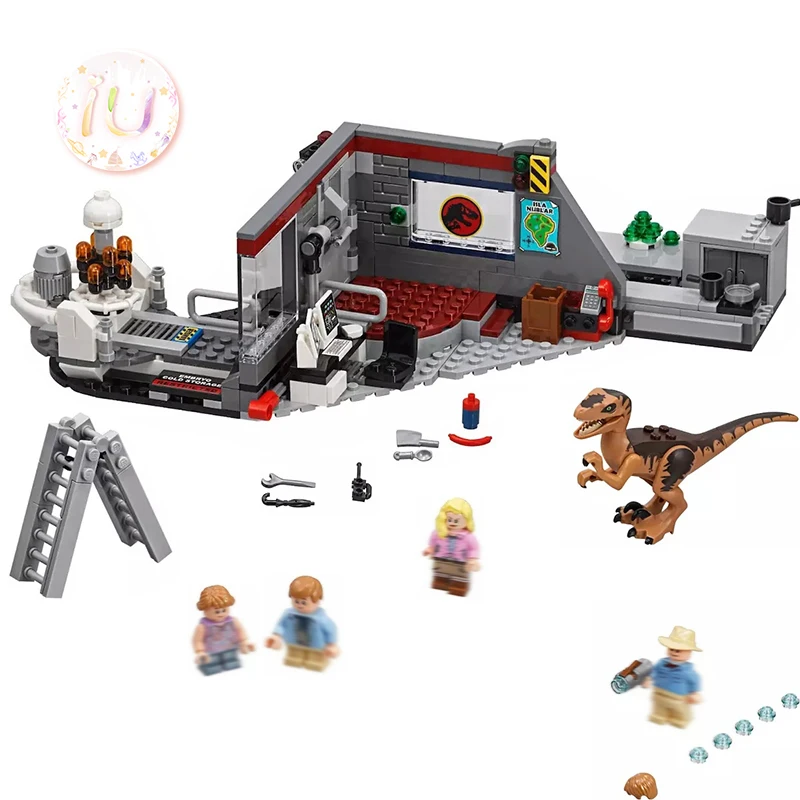 jurassic park velociraptor chase lego