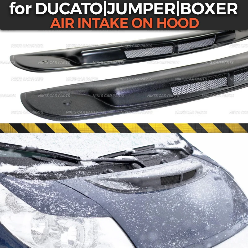 

Air intake on hood case for Citroen Jumper 2006-2013 ABS plastic exterior decorative air dynamic cover car styling tuning