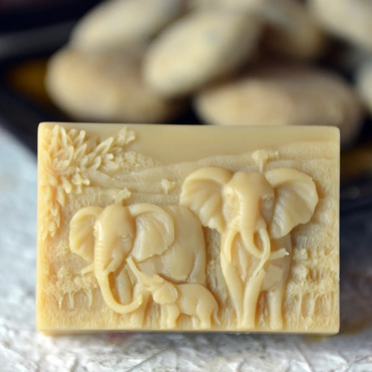 

Silicone Elephant Family Candle Soap Molds Craft Mold DIY Handmade Soap Making Mould Crafts Bakeware Cake Decorating Tools