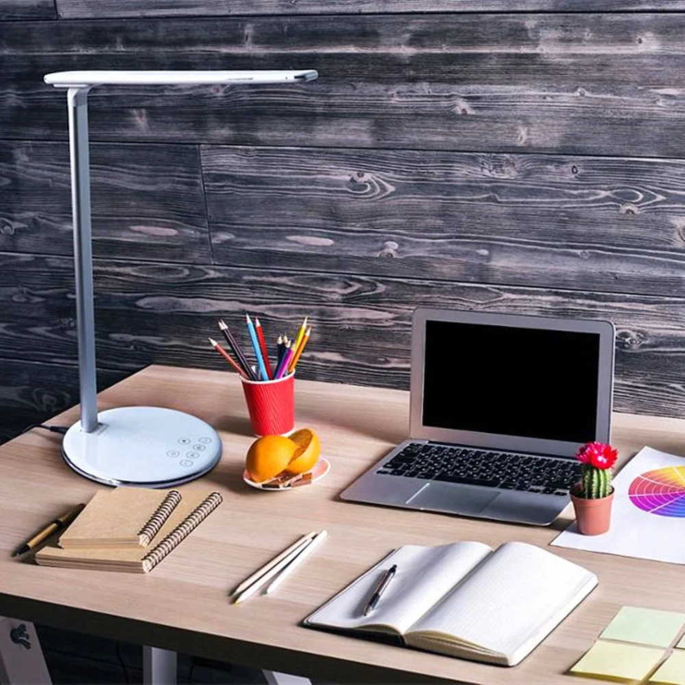 

Dimmable Touch Control LED Desk Table Lamp Wireless Phone Charger Reading Office Children Night Book Lighting
