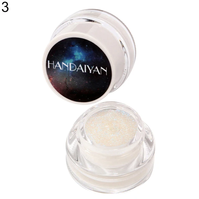 Lady Makeup Highlighter Glitter Metallic Shimmer Eyeshadow Cream Beauty