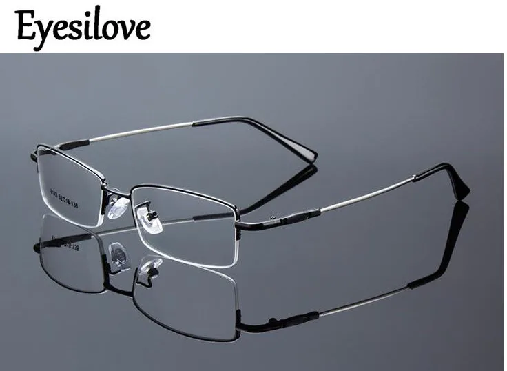 Eyesilove готовых металлических очки для близорукости близорукие очки с диоптриями для мужчин и женщин Очки диоптрий от-0,5 до-8,0