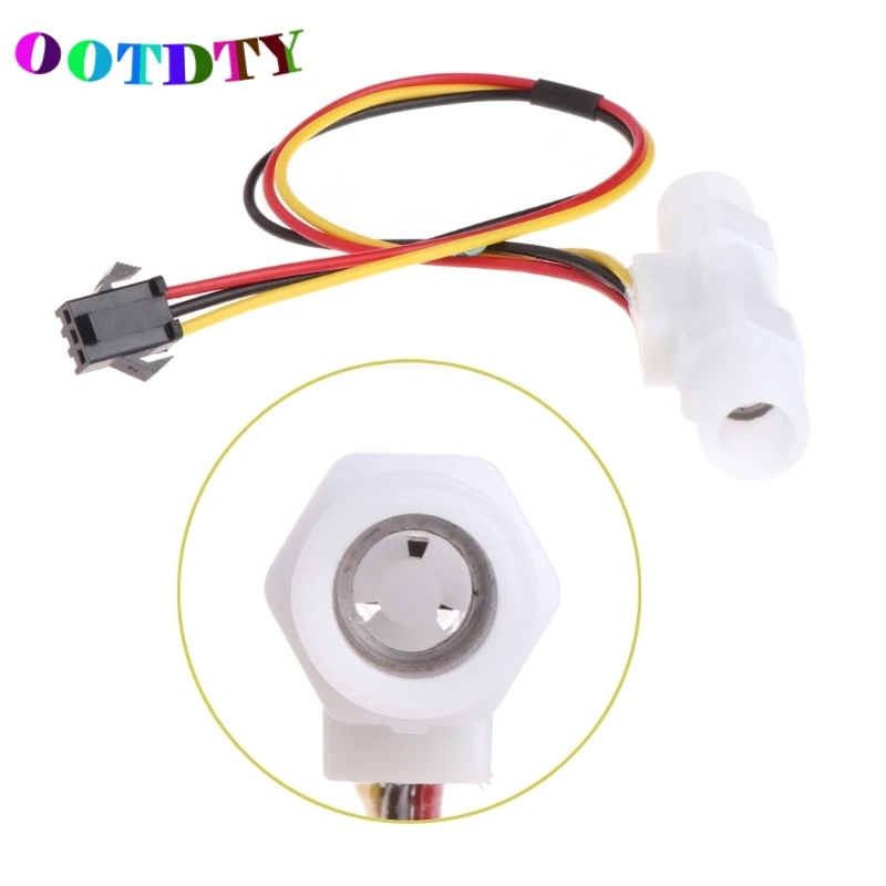 

OOTDTY 0.3-3.0L/min Water Liquid Level Flow Sensor Meter Male G1/4