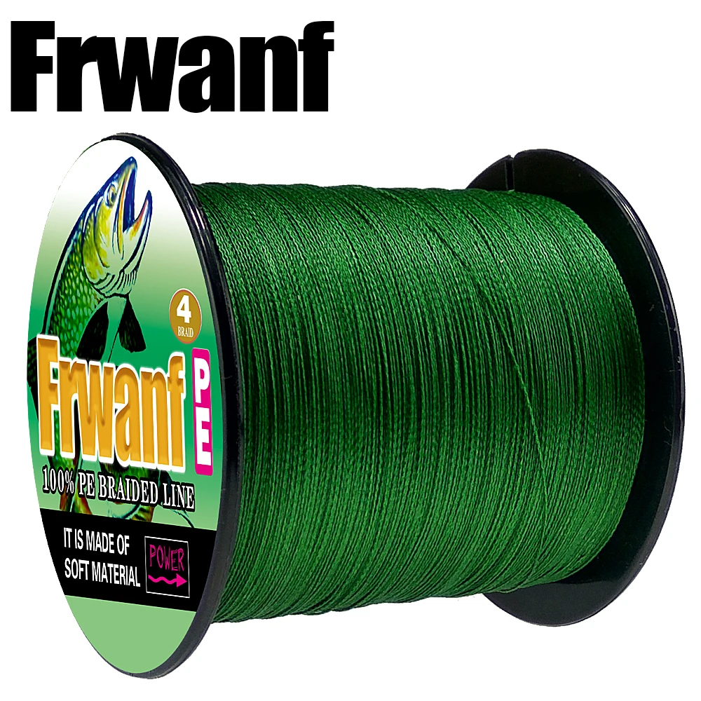 Frwanf бренд 4 нити супер PE плетеные лески 500 м/547Yds 12LB 100LB плетеная леска для рыбалки