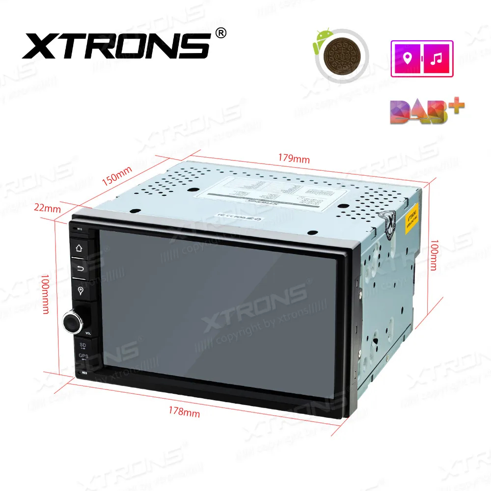 Cheap XTRONS 2 Din Android 8.1 Universal Car Radio Stereo Player GPS For Nissan Volkswagen TOYOTA Honda KIA Hyundai Mazda BME NO DVD 3