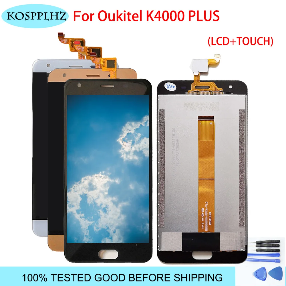 

LCD Display Touch Screen For oukitel k4000 plus Phone Mobile Assembly With Digitizer Parts Lcds Touch +Tools Replacement k 4000