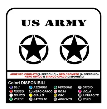 

3 stickers stars US ARMY stickers 50x50 cm 4X4 military star for renegade wrangler defender vitara offroad