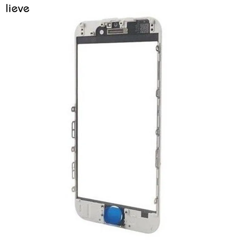 5PCS AAA+ Phone Front Glass + Frame+OCA For iPhone 77 Plus88 Plus touch screen digitizer Outer Panel Lens Repair Part4