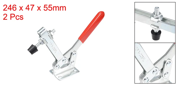 Toggle Clamp DEMA-202FL Horizontal Clamp Quick Release Tool 227Kg 499lbs 2pcs