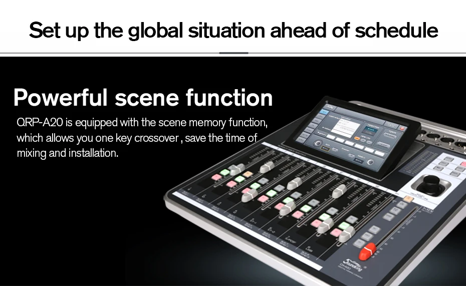 Soundking микшерный пульт Pro Audio D-Touch 20 цифровой микшерный пульт сенсорный экран WiFi 20-входов/16-Bus/8-Outs в продаже A20