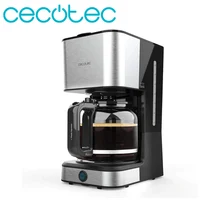 Cecotec café 66 cafetière goutte à goutte de chaleur 950W en acier inoxydable 1,5l capacité 12 tasses de café avec fonction réchauffage et maintien au chaud