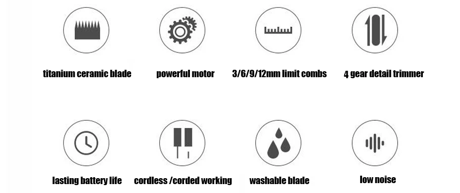 Пулис профессиональная машинка для стрижки волос Для мужчин волос триммер Перезаряжаемые стрижка машина Керамика лезвие с предельные
