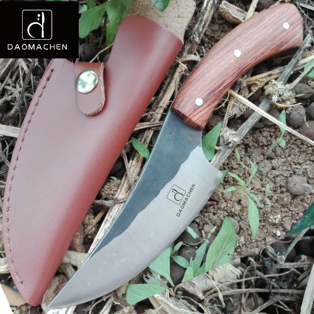 DAOMACHEN охотничий нож полный Tang нож чистый ручной Кованый стальной нож Открытый нож Fix blade нож кемпинг инструмент
