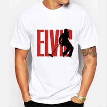 Men Elvis Pop Men T-Shirt Summer Style Elvis Presley T Shirts Short Sleeve Male Music Hip Hop Man Top Tees Customizable