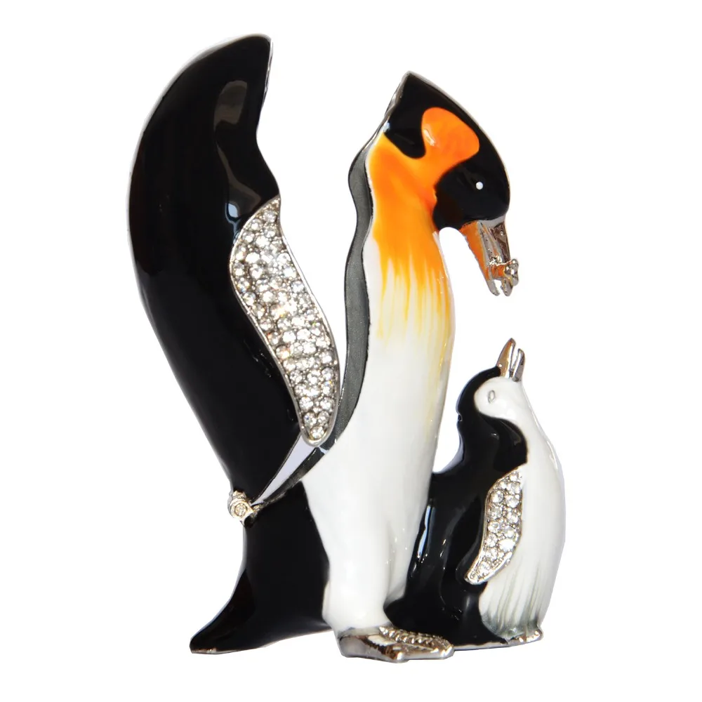 TBP1555-penguin trinket jewelry box
